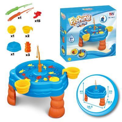 China PP Kids Fishing Pole Water Table Bath Toys Fishing Table Game For Kids for sale