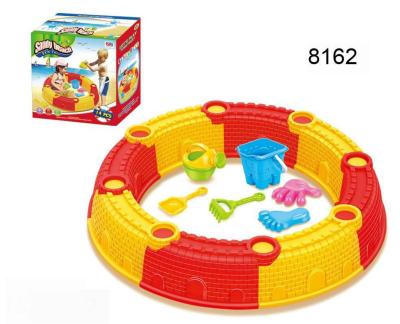 China PP Summer Hot Products Plastic Sand Box Toys Beach Castle Wall Toy Set for sale