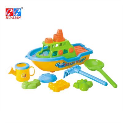 China Outdoor PP Boat Shape Sand And Beach Play Set Kids Toys for sale