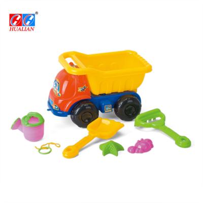 China Hot Sale PP Plastic Summer Truck For Kids, Net Bag Beach Toys Adult Sand Set for sale