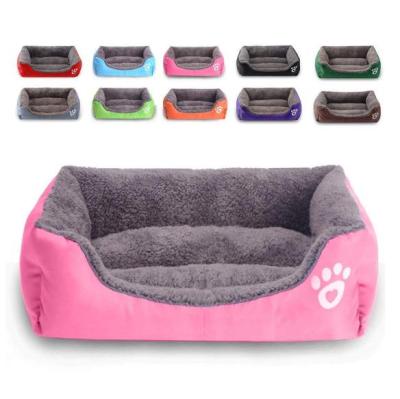 China Wholesale Crate Washable Orthopedic Couch Oxford Travel Machine Waterproof Dog Beds & Accessories Customized Size For Small Animals for sale