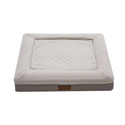 China Memory Foam Waterproof Dog Bedding Orthopedic Pet Accessories Dog Luxury Waterproof Pet Bed for sale