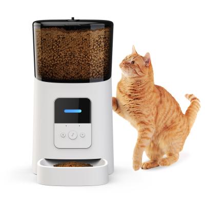 China Alexa Tuya Smart 6L Viable Wifi Automatic Pet Feeder Food Container Smart Dispenser WiFi Connected for sale