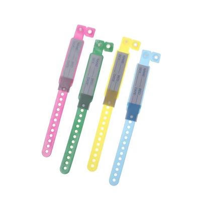 China Plastic or PVC Premium Quality Hospital Patient ID Band Wrist Strap ID Band for sale