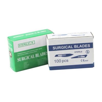 China Easy Operation Fast Delivery Disposable Surgical Sterile Stainless Blades / Carbon Steel Scalpel Surgical Blade for sale