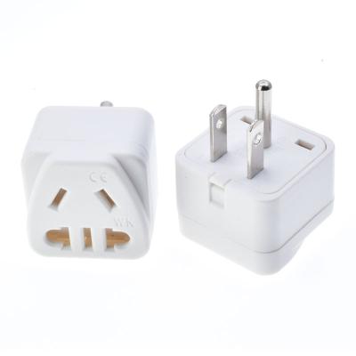 China Commercial Australia to American Grounding 3pin Power Plug Adapter for sale