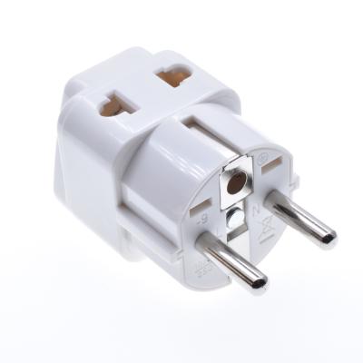 China Commercial 2 in 1 USA EUROPEAN UK to Schuko Founded Adapter CE ROHS for sale