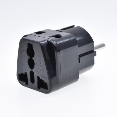 China Commercial 2 In 1 Travel Conversion Plug Spain Germany Euro 2 Pin To France Universal Charger Adapter for sale