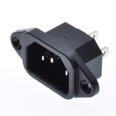 China Industrial power IEC 320 inlet C14 plug IEC c14 male connector for sale