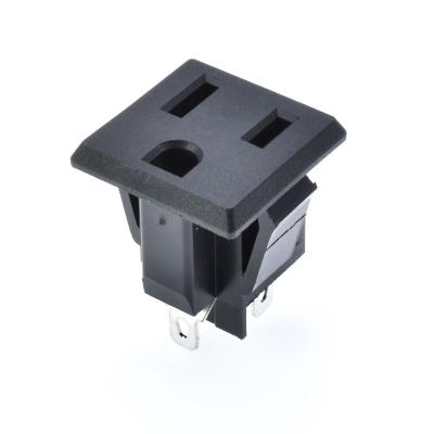 China 15a 125v or 10A 250V Snap In Type B 3 Pins American Electrical Outlet Power Plug Philippines Type Outlet 15A 125V for sale