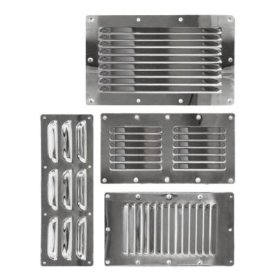 China Marine Hardware Fittings Boat Stainless Steel Duct Vent Louvered Cover for sale