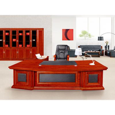 China Ekintop Sturdy and Long Lifespan Large Size MDF Executive Office Furniture Hot Selling Luxury Wooden Desk for sale