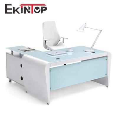 China Strong Commercial Leather Office Desk Furniture / Table KT986 Executive Wearability Desks for sale