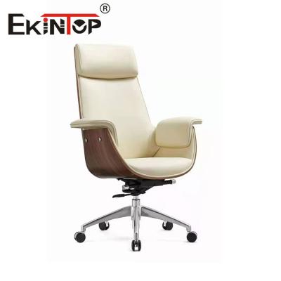 China Ekintop modern popular office furniture officechair executive office chair revolving leather for sale