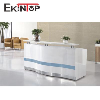 China Office Reception Portable Desk Counter Table Durable Modern Design for sale