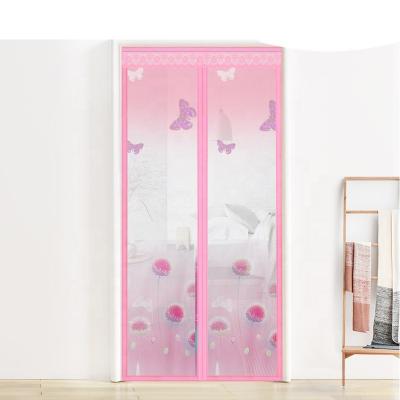 China 2019 Anti Insect As Seen On TV Pink Color New Screen Door Curtain Magnetic Mosquito Net Door for sale