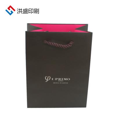 China Recyclable Custom Printing Kraft Paper Eco - Friendly Packaging Bags Gift Shopping Bag With Handle for sale