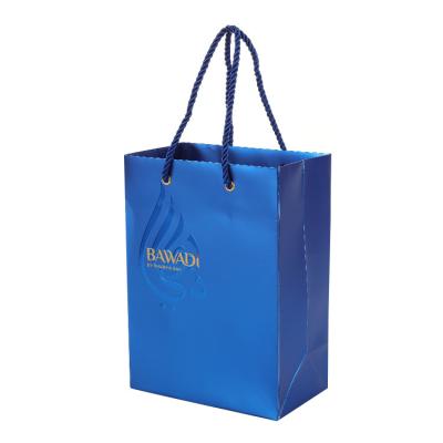 China Shopping Bag OEM Recyclable Luxury Custom Paper Bag Gift Cheap Paper Bag With Ribbon Handle for sale