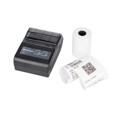 China Blue Tooth 58mm Portable Thermal Printer Black and White 58mm Mini Receipt Printer for Receipt Bill Printing for sale