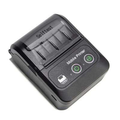 China Black and White High Speed ​​and Good Quality Mini Portable Barcode Printing and QR Code Blue Tooth Thermal Printer for sale