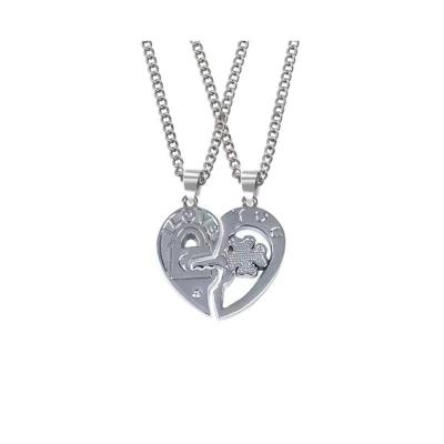 China Europe and America Good Quality Most Popular Fine Jewelry Girl Heart Pendant Necklaces Dainty Chain for sale