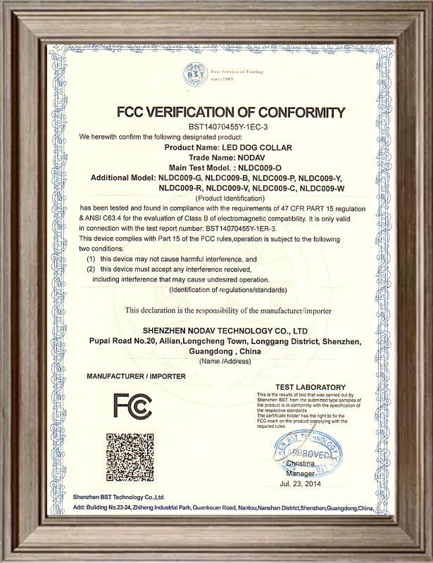 FCC - Shenzhen Nodav Technology Co., Ltd