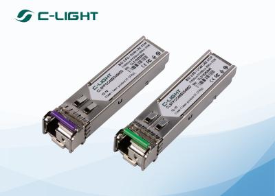 China 2.5G SFP Bidirectional Optical Transceiver 80km SMF WDM SDH STM-16 for sale