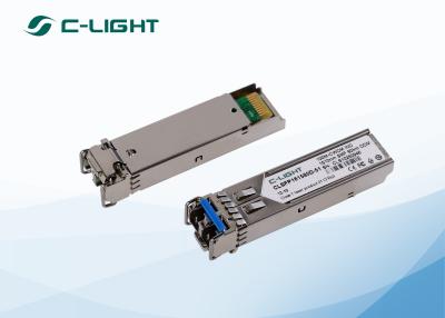 중국 DFB CWDM는 광학적인 송수신기 155M DDM DOM 3.3V 이더네트 SFP 단위 CISCO 단식합니다 판매용