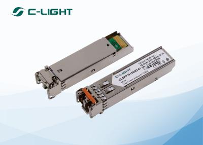 중국 Cisco 155M CWDM 이더네트 80km100km를 위한 호환성 SFP 송수신기 단위는 단식합니다 판매용