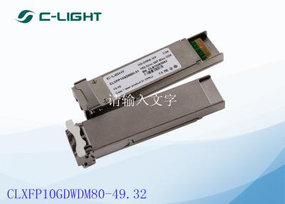 China DWDM XFP 10G 1549.32nm 80km 10GBASE transceiver for sale