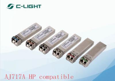 Chine Les DOM compatibles optiques du module AJ717A SFP+ LC Dulplex DDM d'émetteur-récepteur de fibre de LW HP à vendre