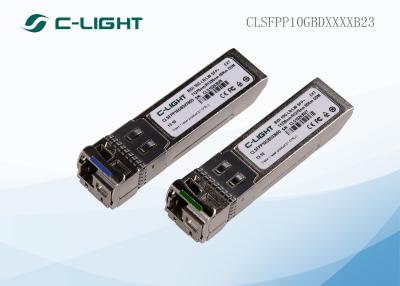 China De Optische Zendontvanger van CWDM 10Gbps SFP + van BIDI voor Communicatie Materiaal Te koop