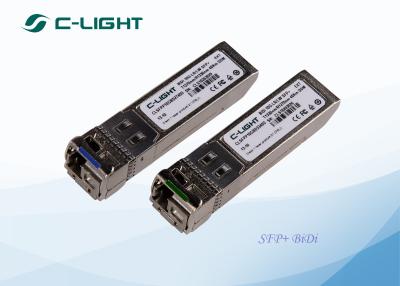 China Simplex LC Connector SFP+ 10GBASE 40km TX1330nm RX1270nm SFP+ BiDi Transceiver for sale