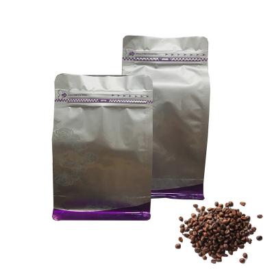 China Moisture-Proof Eight Side Seal Pouch Aluminum-Clad Stand Up Plastic Bag Coffee Packaging Bag for sale