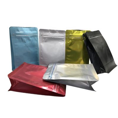 China Moisture Proof 200g 250g 500g 1000g Colorful Take Out Flat Bottom Plastic Packaging Pouch Coffee Bolsas Para Cafe for sale