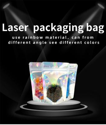 China New Resealable Barrier Smell Proof Zipper Holographic Packaging Bag for sale