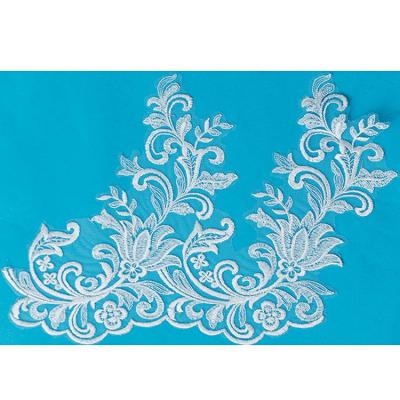 China Popular Viable Sequins Embroidery Lace Trimming For Dress for sale