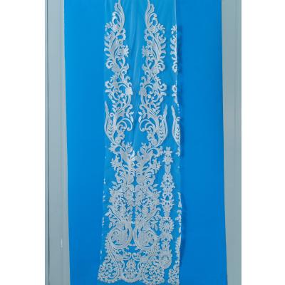 China Viable Popular Embroidery White Courts Lace Trim , Embroidery Lace Fabric Border Lace Trim For Dress for sale