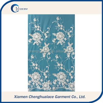 China Viable high quality china swiss voile lace, white lace, ladies suits lace design for sale