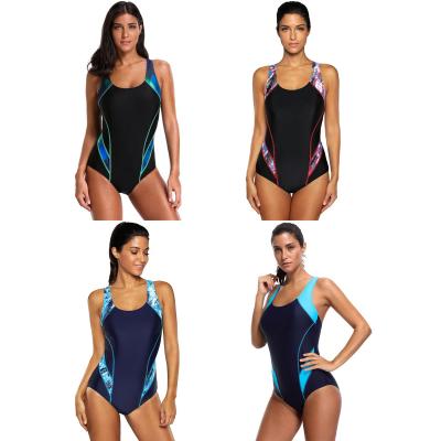 China Clearance New Anti-UV Women Sport Monokini One Piece Professional Gym Swimsuit Triangular Swimwear for sale