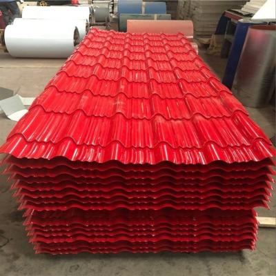 China Steel Roof Construction Material GI PPGI Metal Sheet For Roof And Wall Building With Width 760mm / 980mm for sale