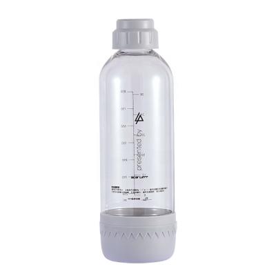 China Hotel PET Soda Water Bottle 1 Liter Soda Drinkmate Bpa Free Machine Bottle for sale