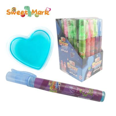 China Halal Fruit Flavor Pen Sour Spray Liquid Candy Spray Candy CJ031 for sale