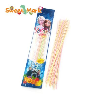 China Natural Fruity Long Stick CC Powder Yogurt Long Stick Candy In Bag for sale