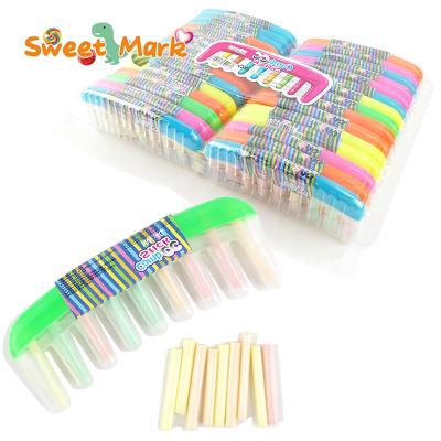 China Natural Comb Shape Fruit Flavor Sour CC Stick Powder Candy Candy for sale