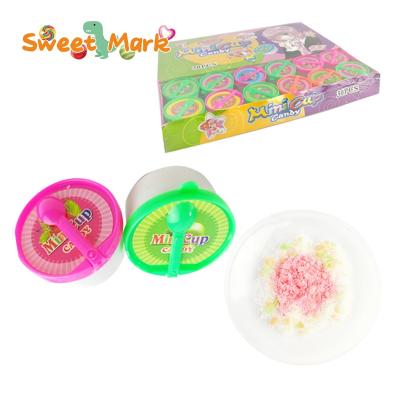 China Mini Natural Candy Sweets Plastic Cups Full Of Popping Candy Powder Candy for sale