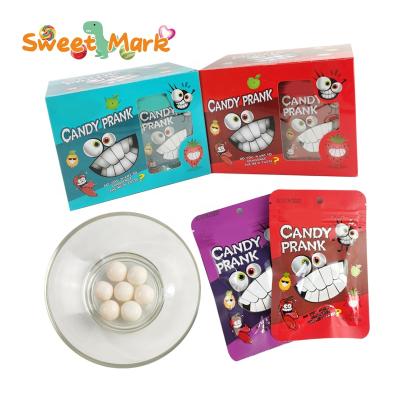 China Natural Halloween Candy Prank Around Ball Chewy Gummy Candy Halal Milk Candy for sale