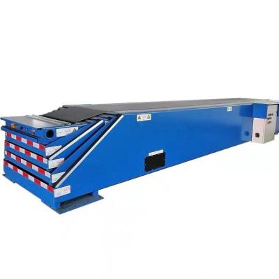 China Heat Resistant Telescopic Belt Conveyor For Truck Conveyor Loader Belt Conveyor Screw Loading Palm for sale