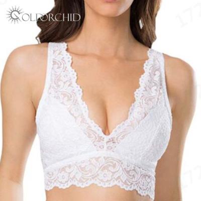 China 2019 New Design Eco-friendly High Quality Lace Women's White Underwear Bra for sale