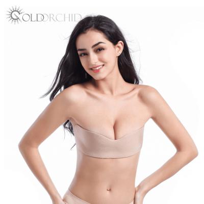 China One Piece Breathable High Quality Strapless Silicone Invisible Lifting Bra for sale